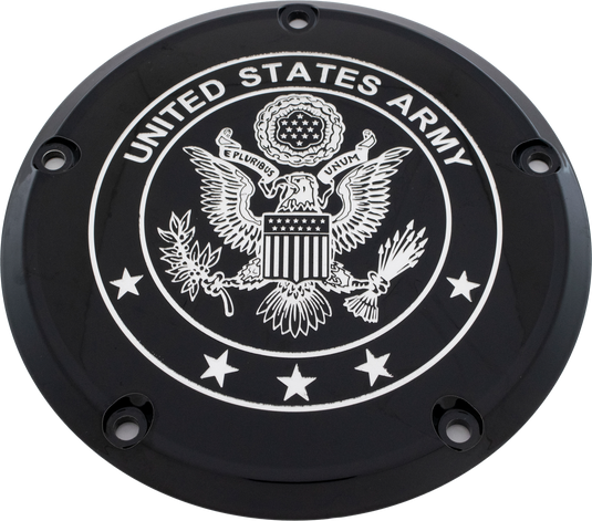 6   M8 SOFTAIL DERBY COVER ARMY BLACK ARM02-67BG image 1