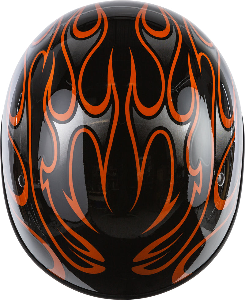 Load image into Gallery viewer, .357 FLAME HALF HELMET GLOSS ORANGE SM 73-8214-2 image 3
