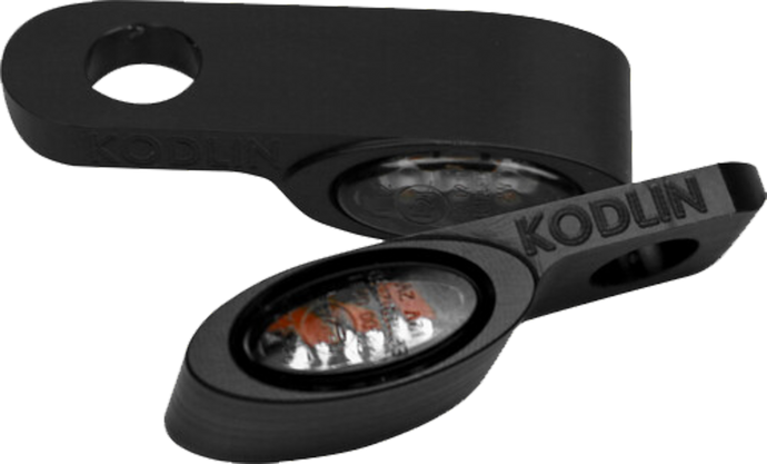 BLACK ELYPSE LED 2-1 UNIVERSAL TURN SIGNALS K68510 image 1