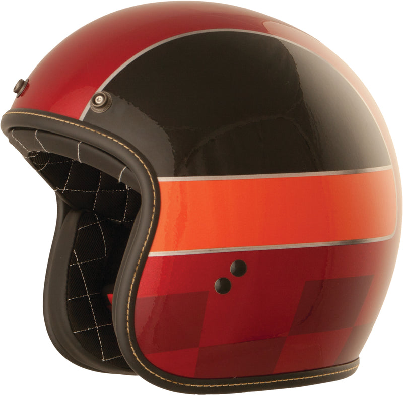 Load image into Gallery viewer, .38 WINNER HELMET RED/BLACK/ORANGE LG 73-8236L image 1
