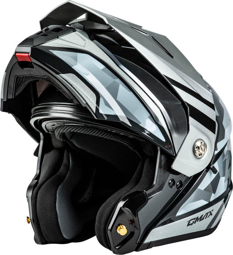 Load image into Gallery viewer, MD-74 STRIKER MODULAR HELMET W SLVR SHIELD SLVR/BLU MTLC MD M17411075 image 5
