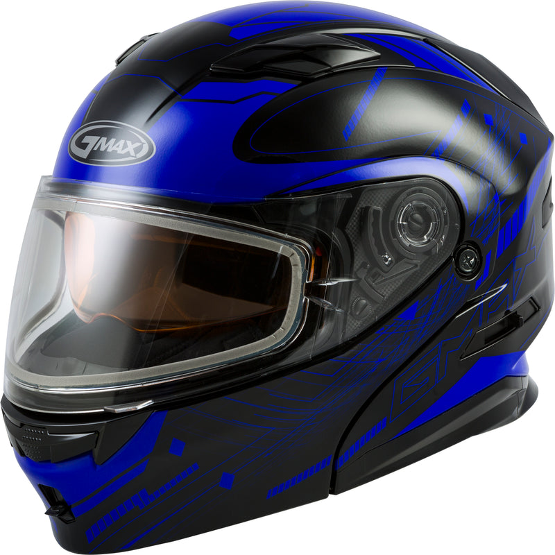 Load image into Gallery viewer, MD-01S MODULAR WIRED SNOW HELMET BLACK/BLUE XS G2011213D TC-2-ECE image 1
