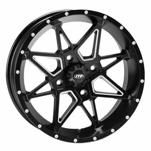 ITP TORNADO WHEEL, MATTE BLACK, 17x7, 4/110, 5+2  (17TN10BX)