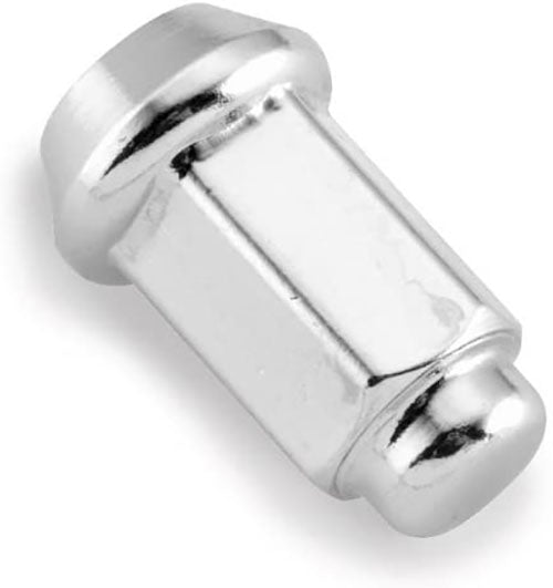 10MM X 1.25 TP TAPERED CHROME LUG NUT  -  BOX OF 16