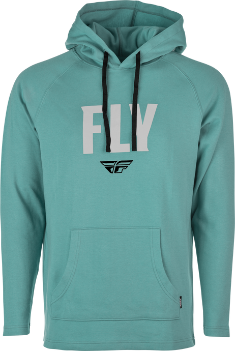 FLY WEEKENDER PULLOVER HOODIE SEA GREEN/GREY LG 354-0011L image 1