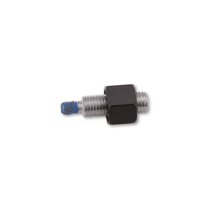 MIRROR ADAPTER EACH BLACK M10X1.25 TO M6 RIGHT THREAD 304-060 image 1