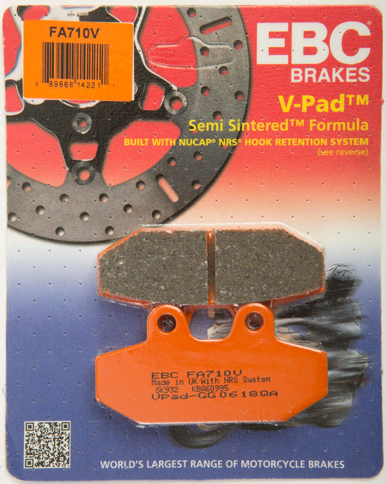 BRAKE PADS REAR V PADS `18-UP SOFTAILS FA710V-OLD image 1