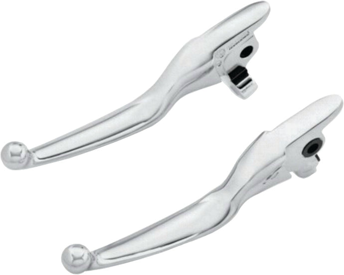 CHROME LEVER SET SMOOTH TOURING 14-16 EXCEPT TRI GLDE 053804 image 1