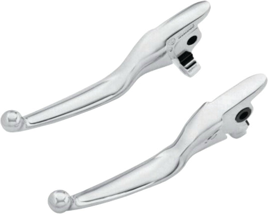 CHROME LEVER SET SMOOTH TOURING 14-16 EXCEPT TRI GLDE 053804 image 1