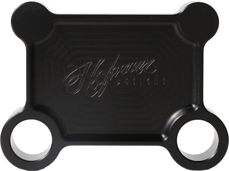Load image into Gallery viewer, H/D BILLET PULL BACK PLATE BLACK BATWING HDB-1017B image 1
