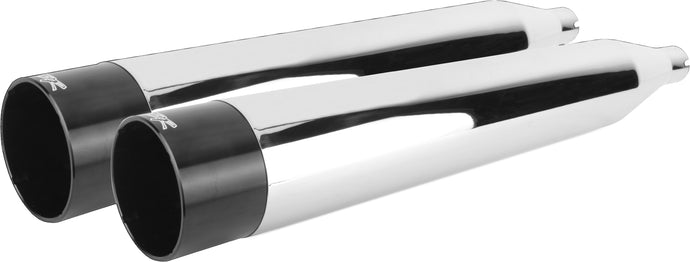 COMP S SLIP-ON TOURING M8 CHROME W/BLACK END CAP 005-4560499D image 1
