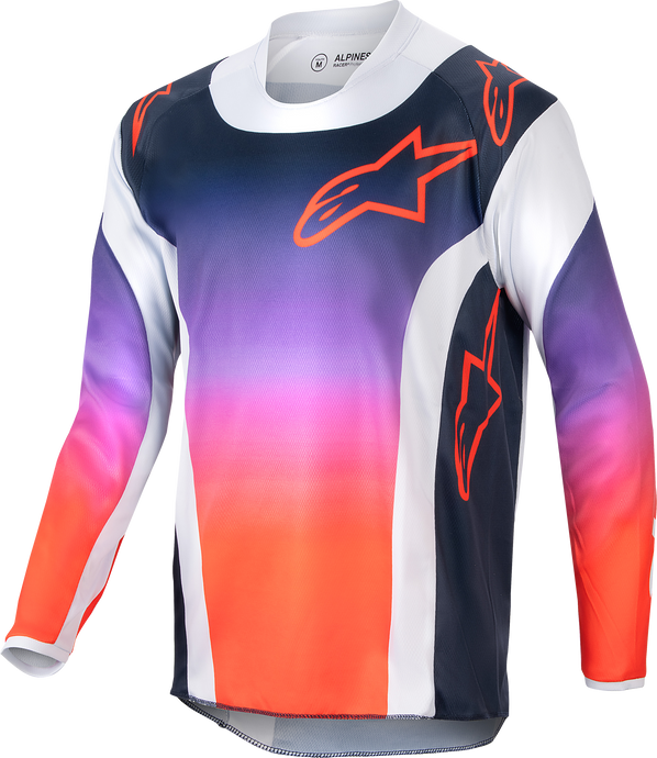 YOUTH RACER HOEN JERSEY LIGHT GREY/HOT ORANGE/BLACK XL 3778224-924-XL image 1