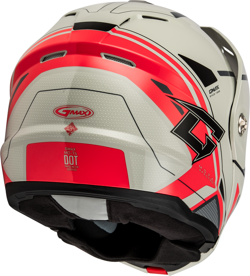 Load image into Gallery viewer, MD-74S SPECTRE SNOW HELMET W/ ELECTRIC SHIELD WHITE/RED XS M10742353 image 4
