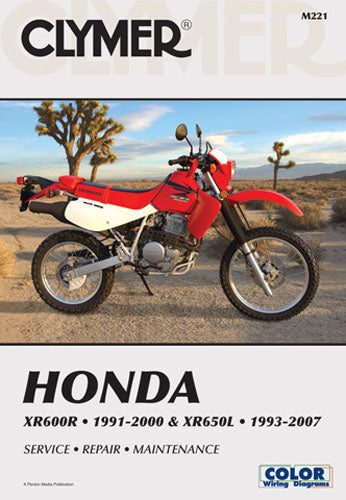 CLYMER MANUAL HONDA XR600R 91'-00' XR650L 93'-07'