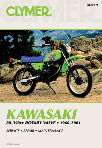 CLYMER MANUAL KAW 80-350CC ROTARY VLV 66-01