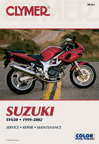 CLYMER MANUAL SUZUKI SV650 1999-2002