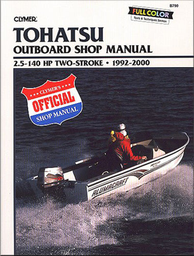 CLYMER MANUAL, TOHATSU 2.5-140HP 2-STROKE OB 92-00