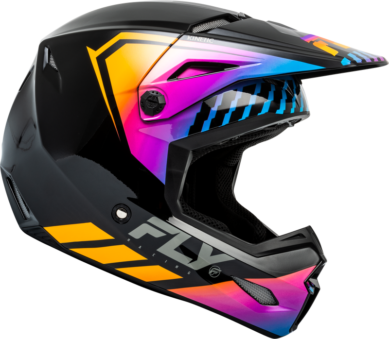 Load image into Gallery viewer, KINETIC MENACE HELMET BLACK/SUNRISE XL F73-8655X image 4
