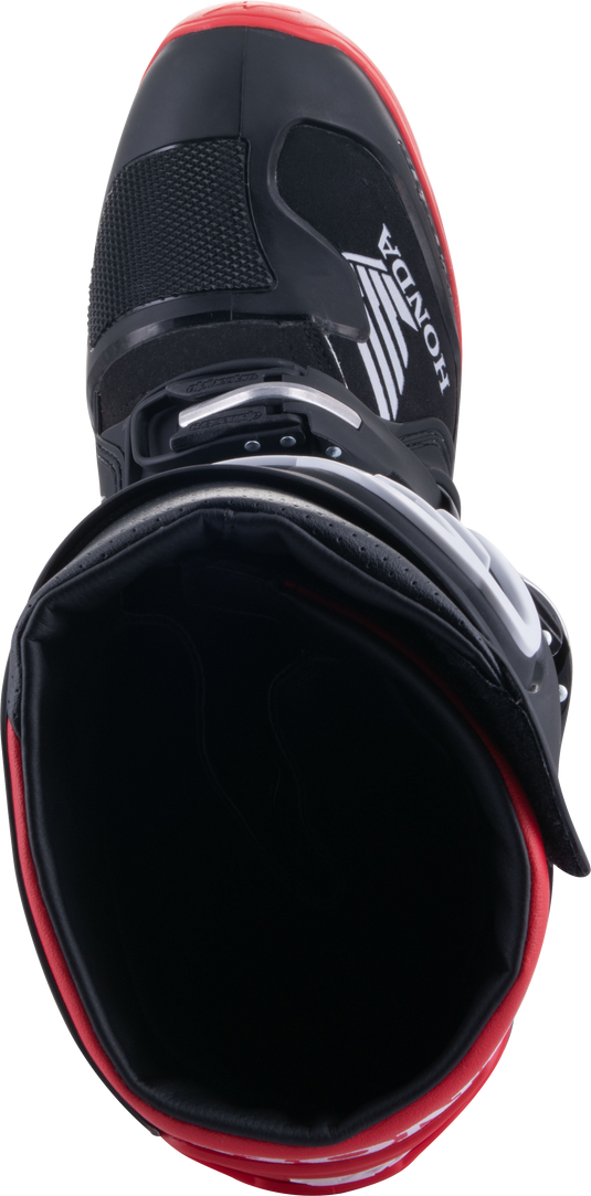 HONDA TECH 7 ENDURO DRYSTAR BLACK/BRIGHT RED SZ 6 2012723-1303-6 image 6