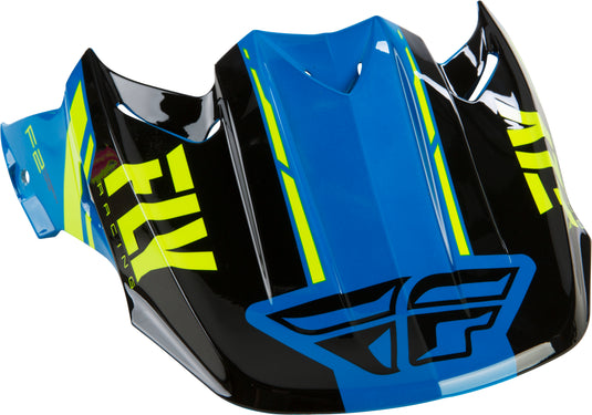 F2 FORGE VISOR BLACK/HI-VIS/BLUE 73-46233 image 1