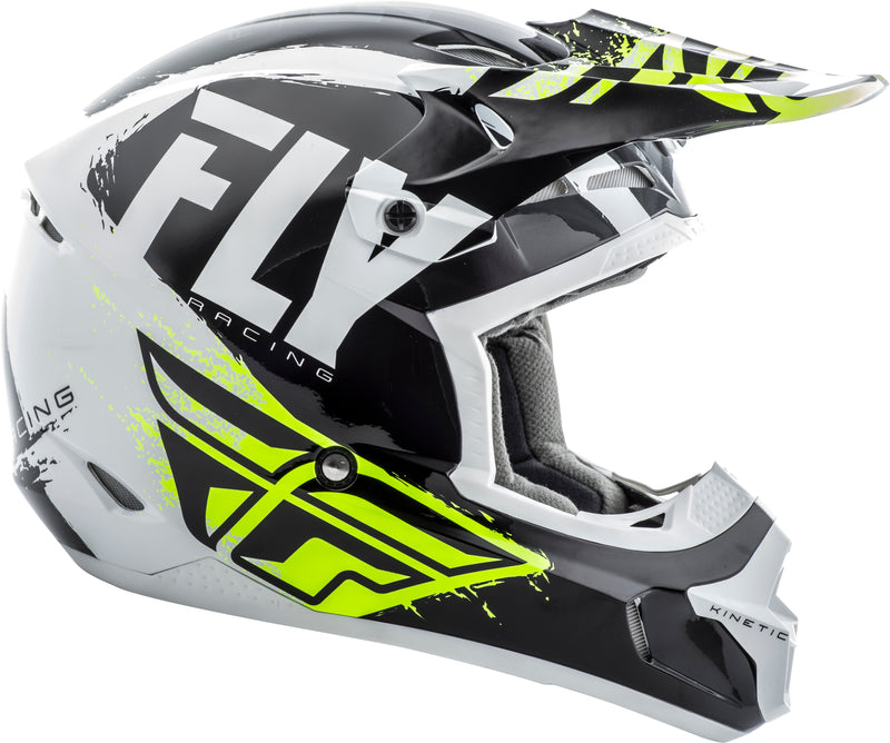 Load image into Gallery viewer, KINETIC BURNISH HELMET BLACK/WHITE/HI-VIS 2X 73-3391-9-2X image 4
