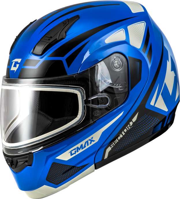 MD-04S SECTOR SNOW HELMET BLUE/BLACK LG M2043976 image 1