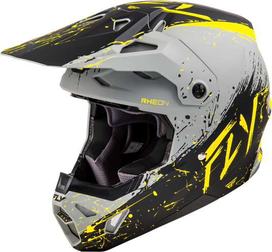 FORMULA CP MANIC HELMET MATTE GREY/BLACK/YELLOW 2X 73-00542X image 1