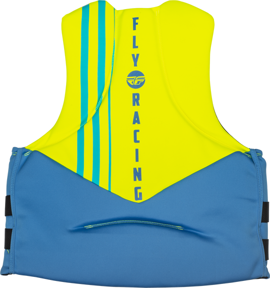 NEOPRENE FLOTATION VEST BLUE/HI-VIS/TEAL MD 221-30401M image 2