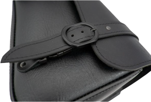 Load image into Gallery viewer, BLACK JACK SWINGARM BAG 4L BLACK/BLACK BUCKLE 59919-00 image 4

