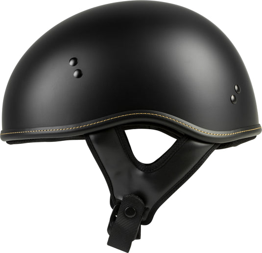 .357 SOLID HALF HELMET MATTE BLACK SM H77-1101S image 1