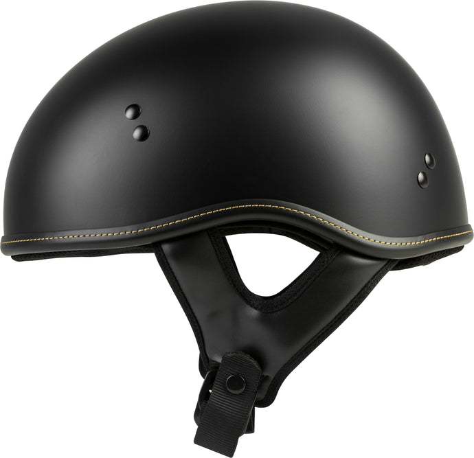 .357 SOLID HALF HELMET MATTE BLACK XS F77-1101XS image 1