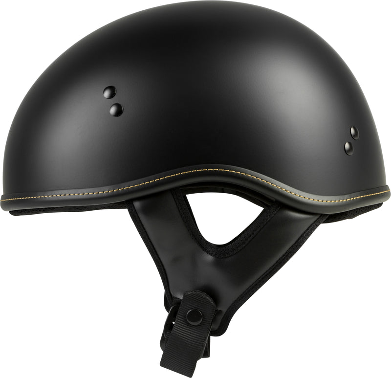 Load image into Gallery viewer, .357 SOLID HALF HELMET MATTE BLACK XS F77-1101XS image 1
