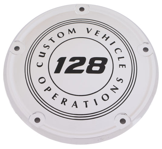 6   M8 SOFTAIL DERBY COVER 128 CVO CHROME 128-10-67 image 1