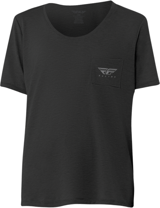 WOMEN'S FLY CHILL TEE BLACK MD 356-0030M image 1