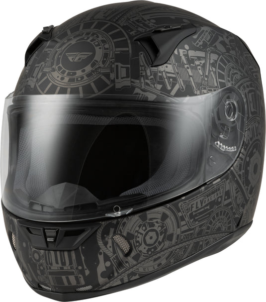 REVOLT MATRIX HELMET MATTE GREY/BLACK XS 73-8382XS image 1