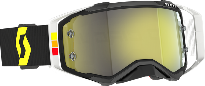 PROSPECT PRO CIRCUIT GOGGLE BLACK/WHITE YELLOW CHROME WORK 285540-1007289 image 1
