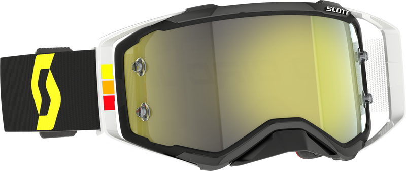 Load image into Gallery viewer, PROSPECT PRO CIRCUIT GOGGLE BLACK/WHITE YELLOW CHROME WORK 285540-1007289 image 1

