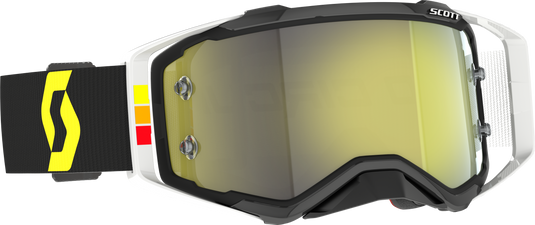 PROSPECT PRO CIRCUIT GOGGLE BLACK/WHITE YELLOW CHROME WORK 285540-1007289 image 1