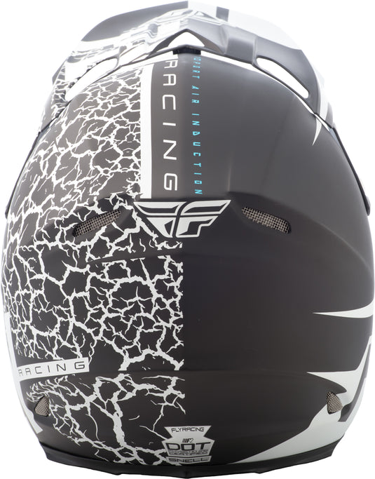 F2 CARBON FRACTURE HELMET MATTE BLACK/WHITE MD 73-4171-3-M image 3
