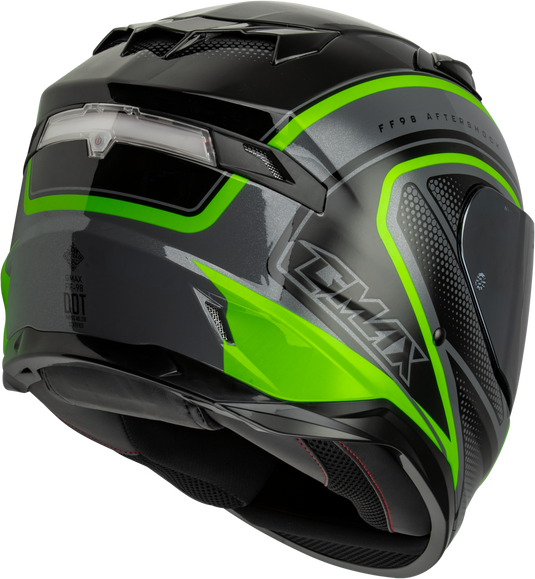 FF-98 AFTERSHOCK HELMET GREY/NEON GREEN SM F1984764-ECE image 2