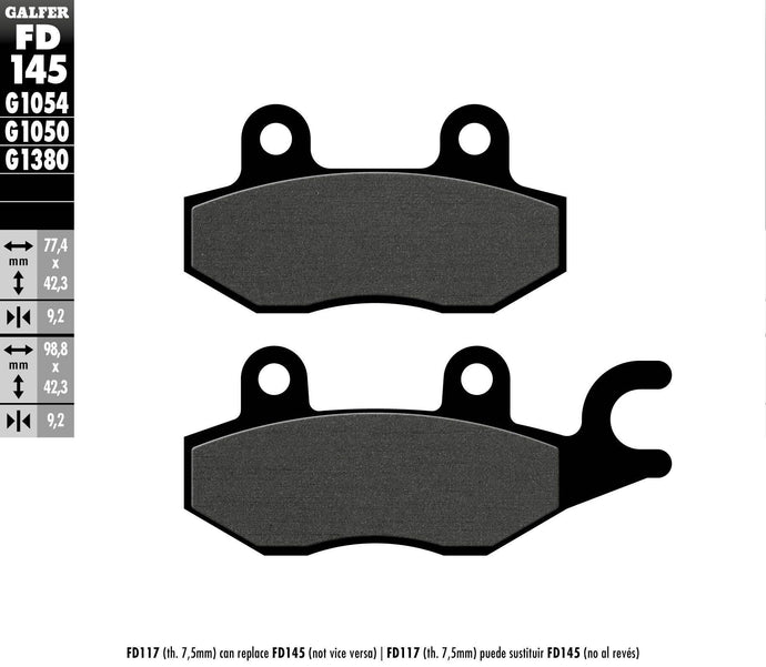BRAKE PADS SEMI METALLIC FD145G1054 FD145G1054 image 1