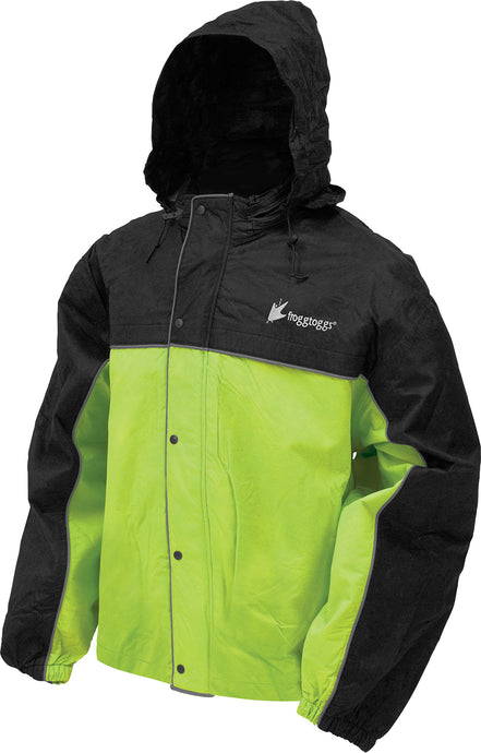 ROAD TOAD RAIN JACKET NEON GREEN/BLACK SM FT63133-148SM image 1