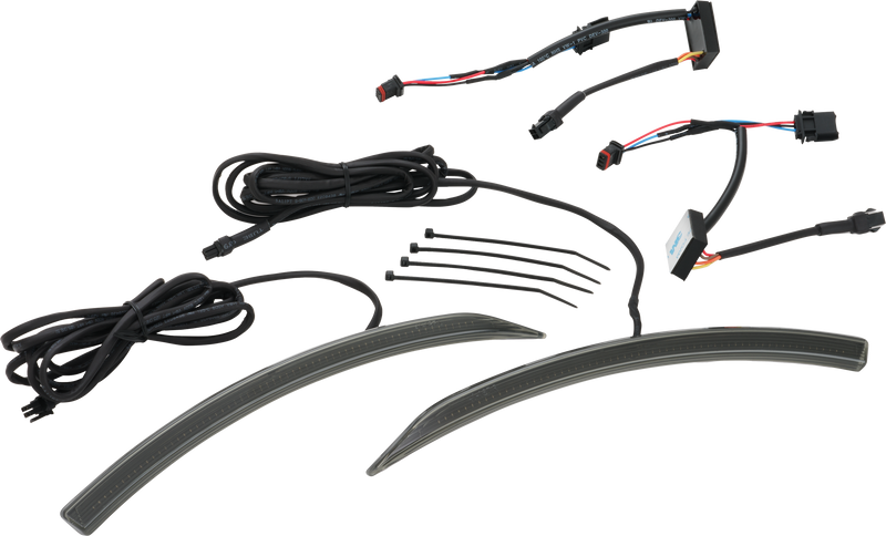 Load image into Gallery viewer, SLAYER FRONT FENDER LED LIGHT SMOKE LENS CAN 41-187ABK image 1
