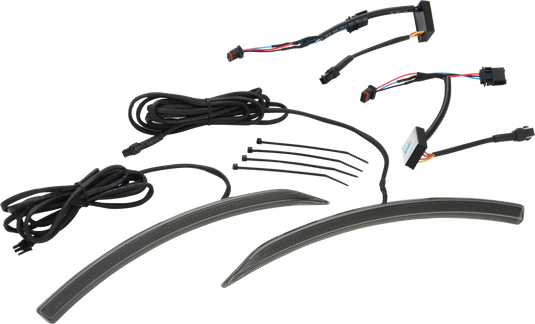 SLAYER FRONT FENDER LED LIGHT SMOKE LENS CAN 41-187ABK image 1