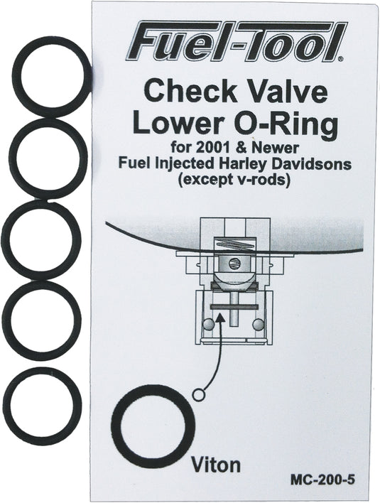 CHECK VALVE LOWER O-RINGS 5/PK MC200-5 image 1