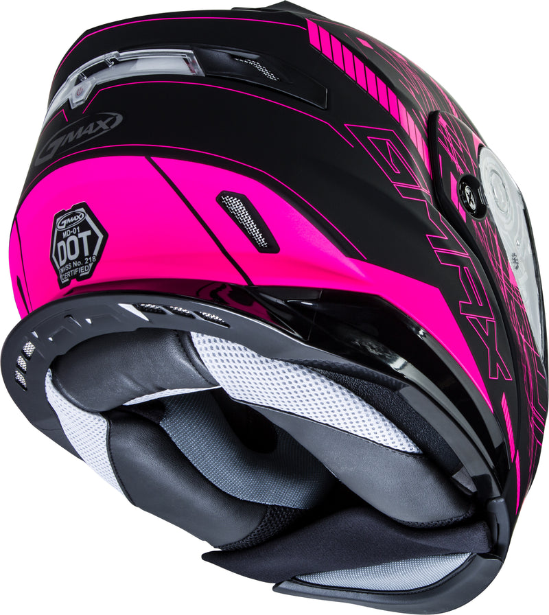 Load image into Gallery viewer, MD-01S MODULAR WIRED SNOW HELMET BLACK/PINK XL G2011407D TC-14-ECE image 5
