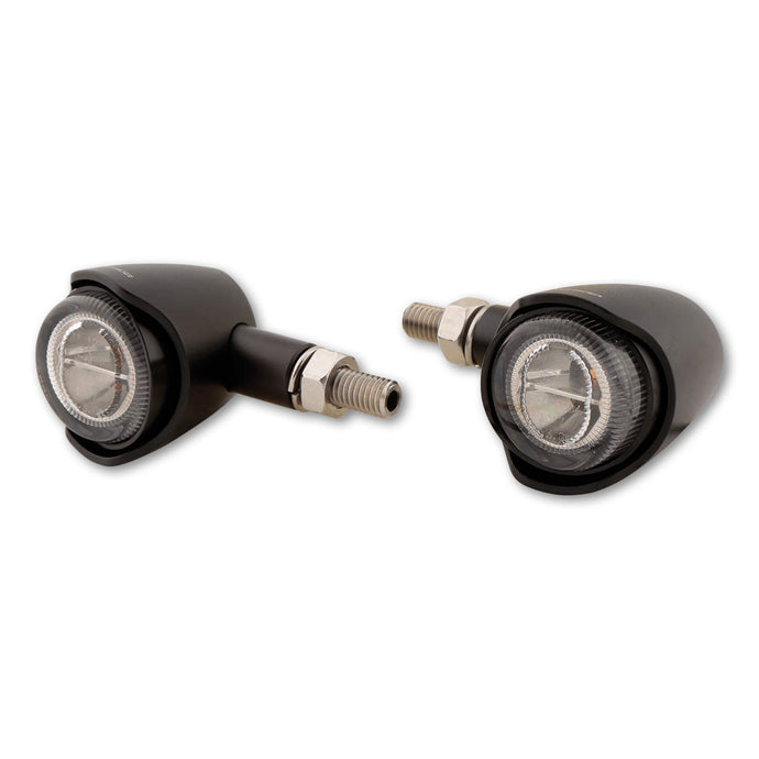 AKRON-X LED TURN SIGNAL PAIR SMOKED LENS BLACK 204-2790 image 1