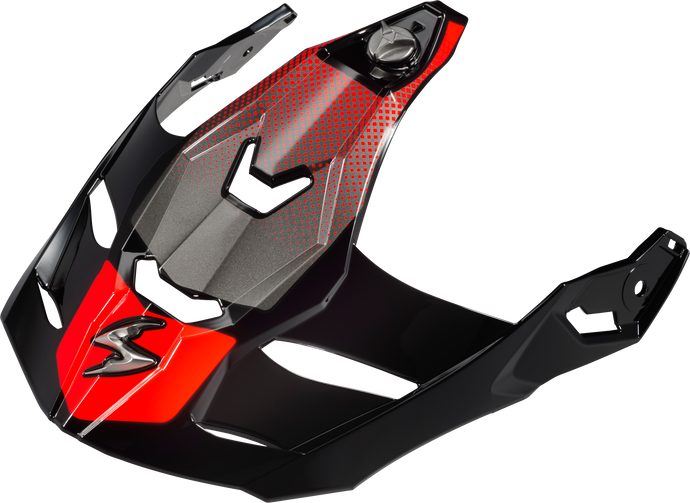XT9000 PEAK VISOR TRAILHEAD RED 52-590-06 image 1