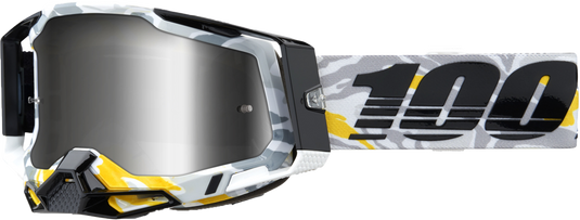 RACECRAFT 2 GOGGLE KORB MIRROR SILVER LENS 50010-00019 image 1