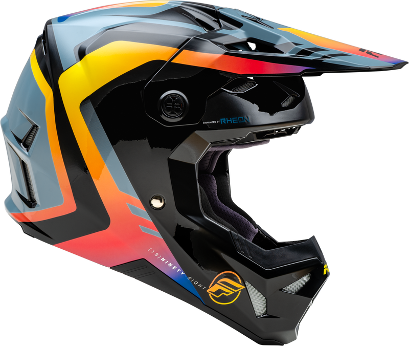 Load image into Gallery viewer, YTH FORMULA CP KRYPTON HELMET GREY/BLACK/ELECTRIC FADE YL 73-0038YL image 4
